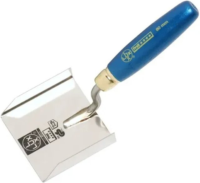 LUX-TOOLS Eckenspachtel Classic aus rostfreiem Edelstahl in Silber - Bild 1