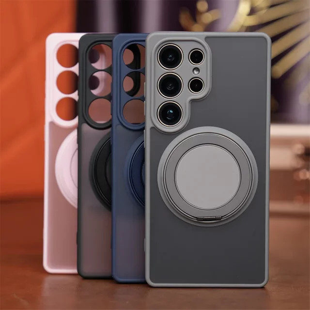 Magnetische Handyhülle mit Ständer für Samsung Galaxy S26 S25 S24 S23 FE Plus Ultra A56 A36 A55 A52 A35 A34 A33 A32 A26 A24 Cover - Bild 1