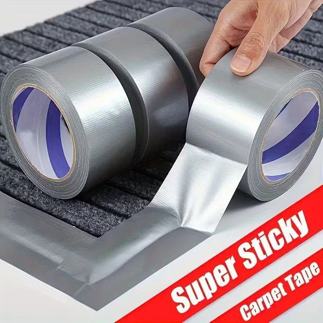 Wasserdichtes und hochtemperaturbeständiges Aluminiumfolienband in Silber zur Reparatur von Rohren und Küchenauspuffen - Bild 1