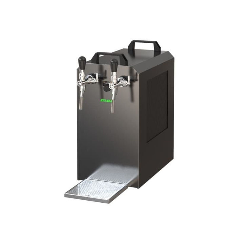 Bierzapfanlage ICH-ZAPFE.DE STREAM 80 mit 2 Leitungen, grauer Edelstahl-Metall-Ausführung, 90 l/h Durchflussrate - Bild 3