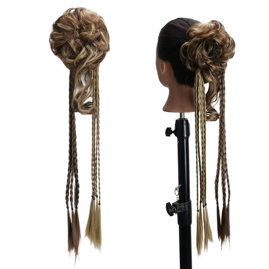 Lansa Messy Bun Haarverlängerung, synthetisch, geflochtener Haarknoten, Damen - Bild 5