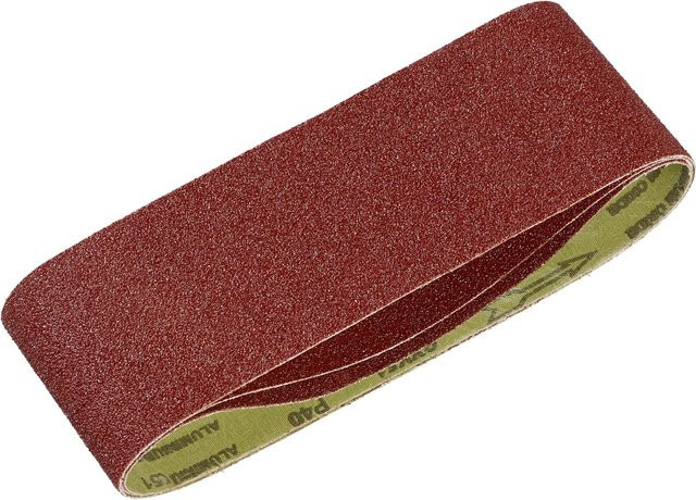 LUX-TOOLS Schleifband Classic für Holz und Metall, Körnung K40, Breite: 10 cm, Länge: 61 cm - Bild 1