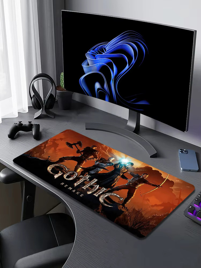 Remake G-Gothic Gaming Mauspad in Multicolour, rutschfestes und verdicktes Schreibpad mit Lockedge für Gaming und Büro - Bild 7