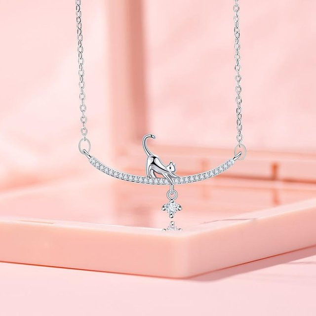 Lucky Star Jewelry Katzenhalskette, Edelstahl, Zirkonia, Damen - Bild 1