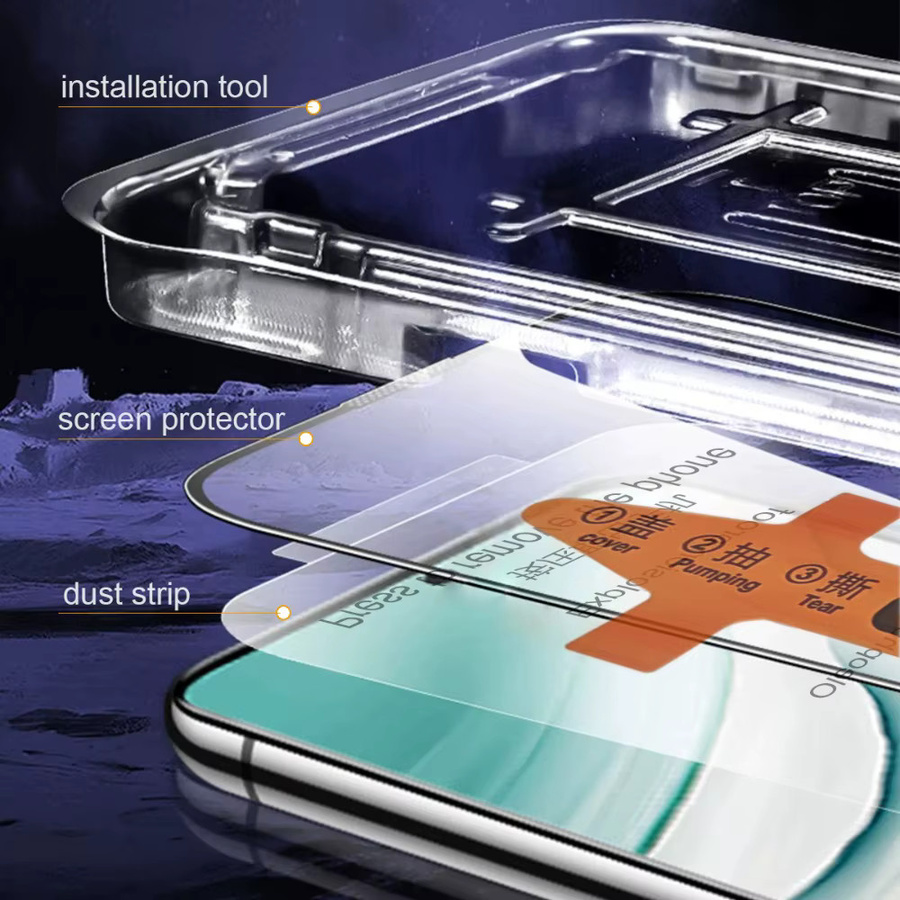 RYWILL Displayschutzfolie aus gehärtetem Glas für iPhone XR, iPhone X und iPhone XS Max, 2 Stück, transparent - Bild 5