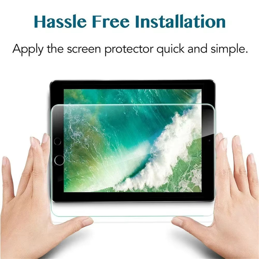 2 Stück Displayschutzfolie aus 9H gehärtetem Glas für Apple iPad und iPad Air in Transparent - Bild 5