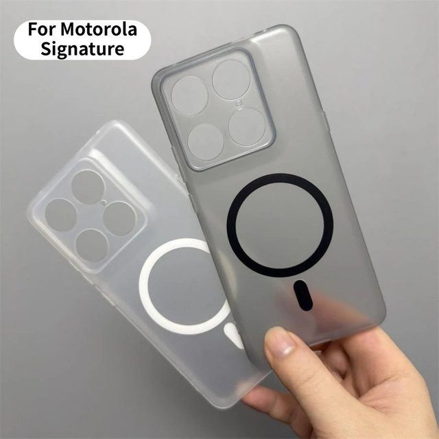 Matte Clear Magnetic Soft Case für Motorola Edge 70 Fusion Ultra X70 Air Pro, transparente MagSafe kompatible Schutzhülle - Bild 1