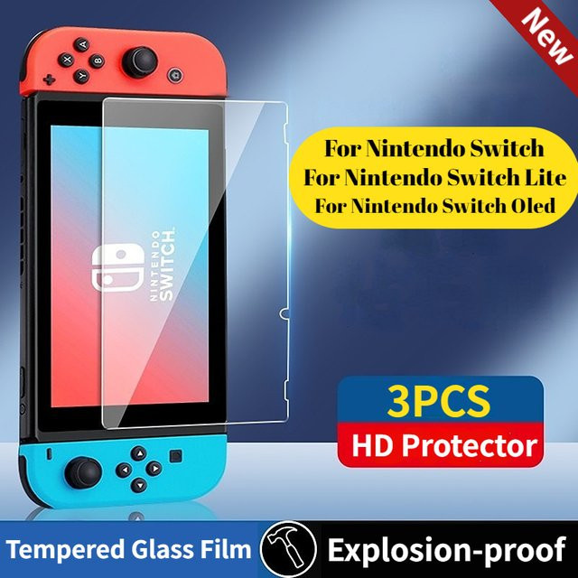 HD-Schutzfolie aus gehärtetem Glas für Nintendo Switch OLED, transparent - Bild 1