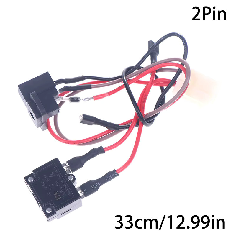 TG16 Ladeloch für Kinder Elektrofahrzeuge 6V 12V 24V mit 2/3 Pin Ladegerät Buchse in Schwarz - Bild 2