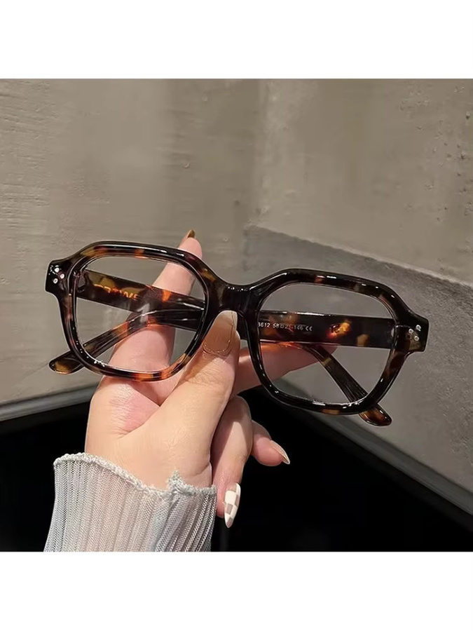 Sharif Korrektionsbrille, Eckig, Vollrand, Unisex, Beige, Blaulichtfilter - Bild 4