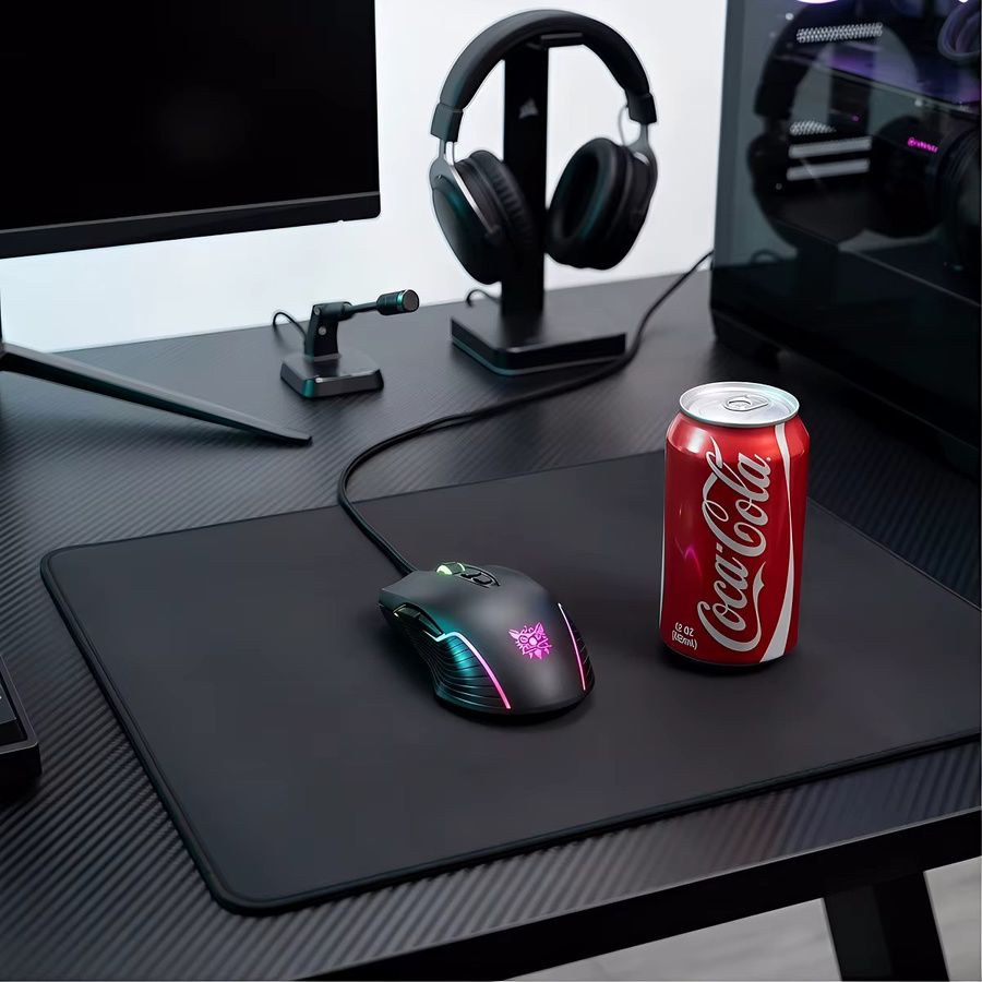 ONIKUMA CW905 Gaming-Maus Schwarz mit 6400 DPI, programmierbaren Tasten und RGB-Beleuchtung für PC-Gamer - Bild 3