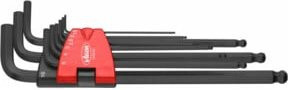 Vigour Winkelschraubendreher Satz V4942 9-teilig mit Innen-Sechskant Profilen 1,5 bis 10 mm in Multicolor - Bild 1