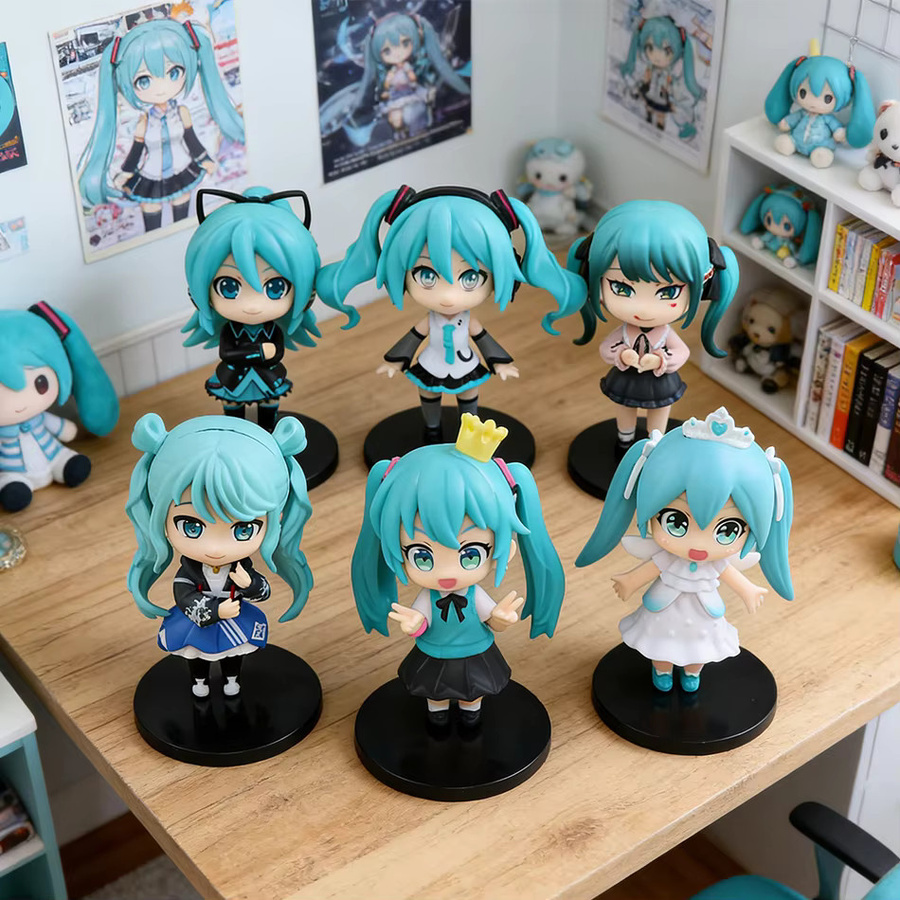 Bandai Hatsune, Anime-Figuren-Set, 6-teiliges Set - Bild 4