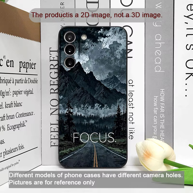 Handyhülle Vintage Waldlandschaft und Schnee Berglandschaft für Samsung Galaxy S25 S24+ S23 Ultra S22 Plus S21 FE M53 M34 in Multicolour - Bild 2