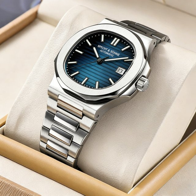 Specht&Sohne Armbanduhr, Automatik, Edelstahl, 40 mm, Herren, Blau - Bild 1