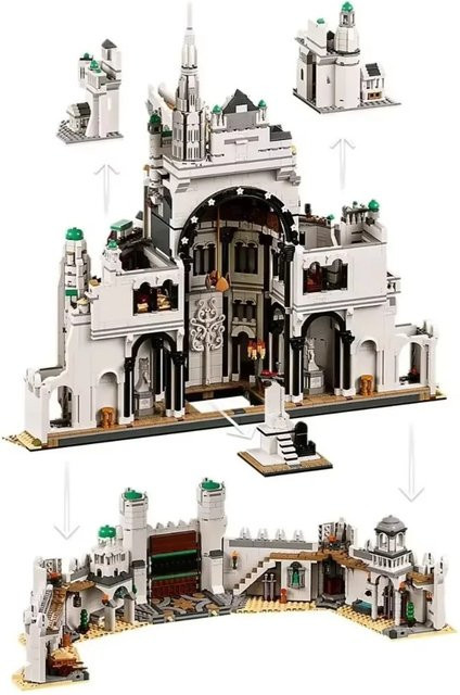 Potdemiel Fantasy-Stadt Schloss, Konstruktionsbausteine, 8.278 Teile, ab 14 Jahren - Bild 1
