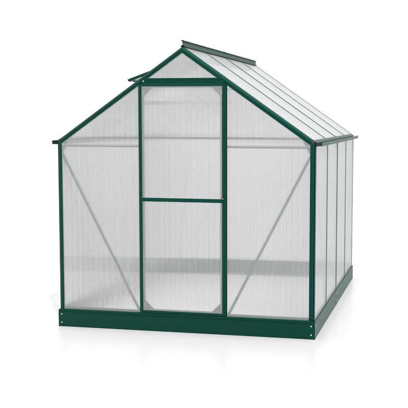 Vitavia Gewächshaus Triton 5000 in Smaragdgrün mit Stahlfundament und 4 mm HKP-Verglasung, 5,0 m² - Bild 4