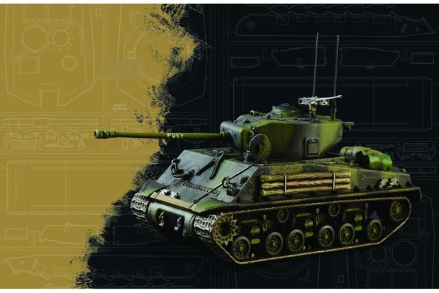 Italeri Sherman M4A3E8 Fury, Fahrzeug, 1:56, Grün - Bild 1