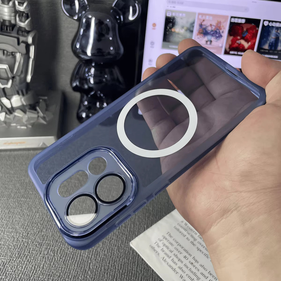 Transparente Silikon-Magnet-Schutzhülle für OPPO Find X9 Pro mit stoßfestem TPU-Bumper - Bild 1