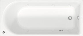 Duravit Rechteck-Whirlwanne D-Neo in Weiß, EB-Version, 1 RS, B/T: 180 x 80 cm - Bild 1