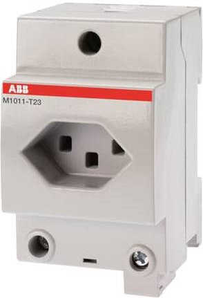 ABB Schutzkontakt-Steckdose IP20 in Weiß - Bild 1