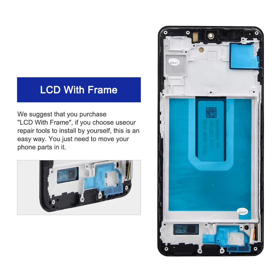 Samsung Galaxy M54 5G LCD-Touchscreen Ersatz Display Digitizer Baugruppe in Schwarz - Bild 3