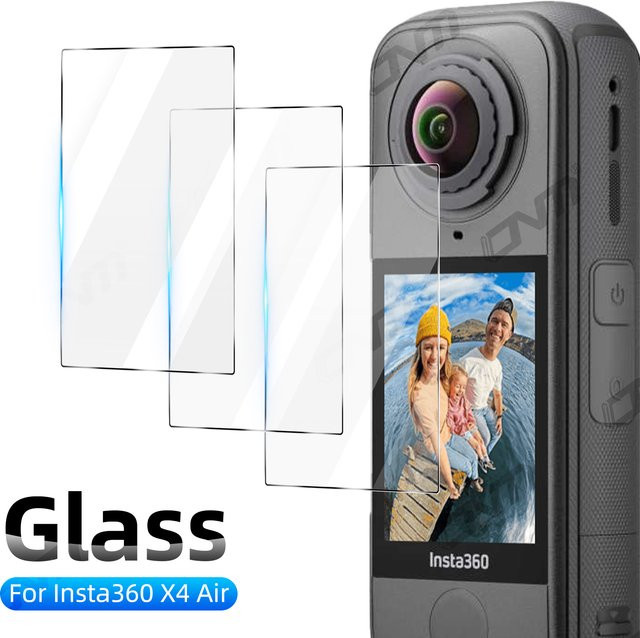 Insta360 X4 Air Displayschutzfolie aus gehärtetem Glas, transparent, HD-klar und kratzfest für deine Action-Kamera - Bild 1