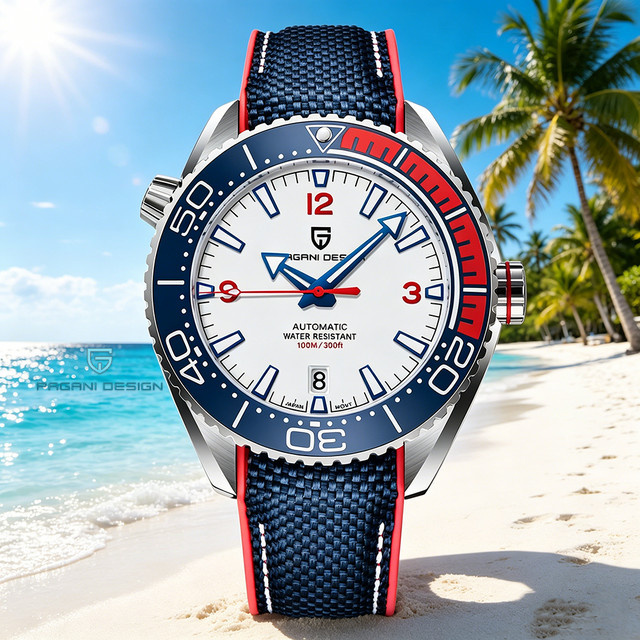 PAGANI DESIGN Automatik-Armbanduhr, Edelstahl, Saphirglas, Herren - Bild 1