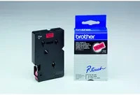 Brother P-touch Schriftbandkassette TC-401, Farbe: Rot, Schriftfarbe: Schwarz, Breite: 12 mm, Länge: 7,7 m - Bild 2
