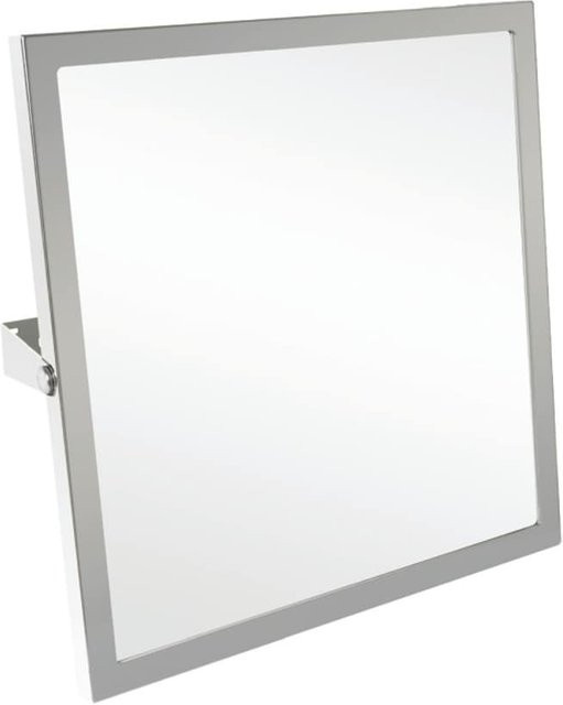 Brillantbad BELP Kippspiegel aus Edelstahl poliert in Silber, B/H/T: 60 x 60 x 12 cm - Bild 1