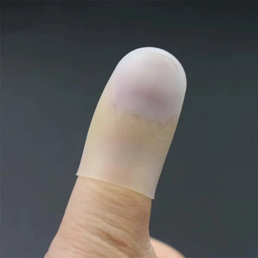 5 Stück Silikon-Fingerschutz Fingerkappen in Weiß, hochtemperaturbeständig und rutschfest - Bild 6