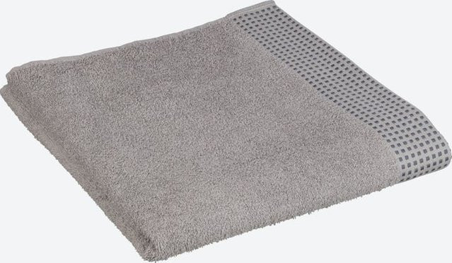 NKD Frottee-Duschtuch MODERN aus Baumwolle in Grau, B: 70 cm, L: 140 cm - Bild 1