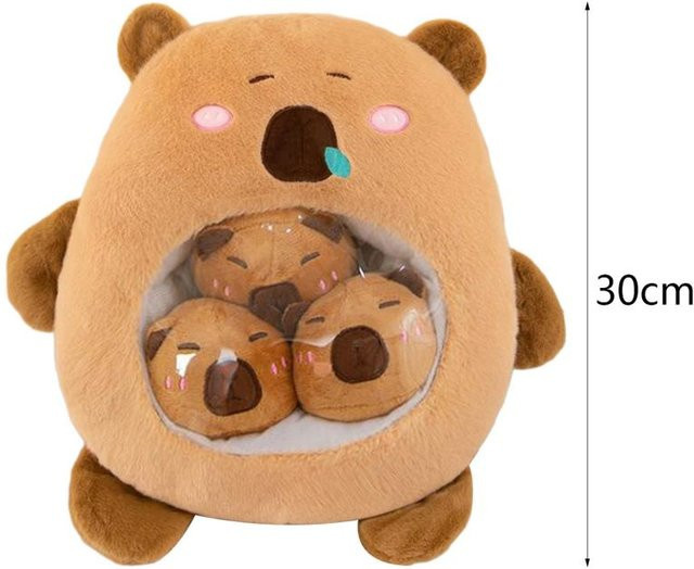 Capybara Plüschtier, Stofftier, braun - Bild 1