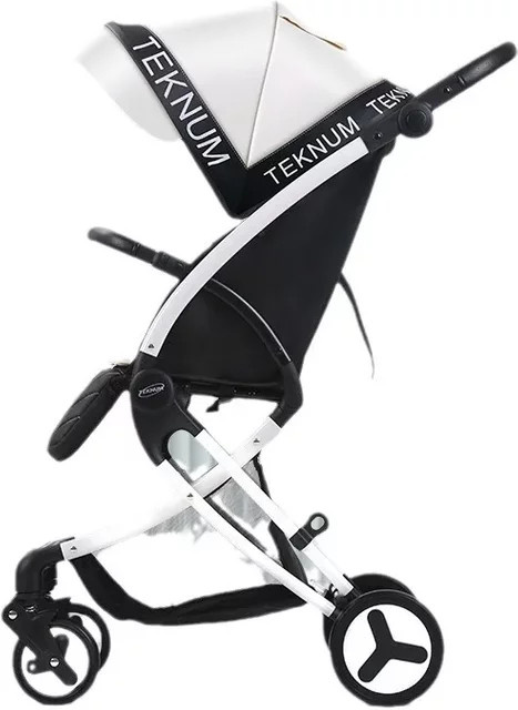 Multifunktionaler High-View Reise-Kinderwagen von Warm house in Pink mit verstellbarem Griff - Bild 1
