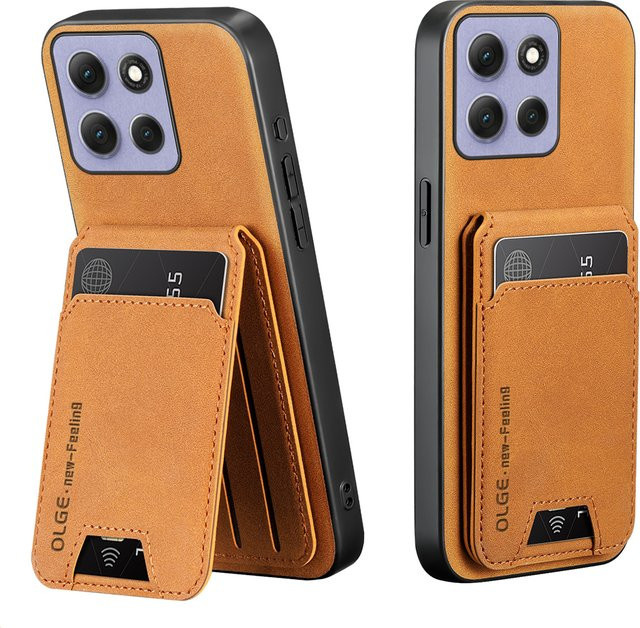 Leder-Handyhülle mit Kartenhalter für Motorola Moto Edge 60 60S 70 X70 G56 66 G86 G100 Power Stylus Pro Ultra Fusion in Blau - Bild 1