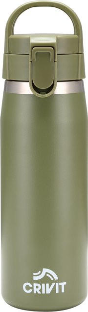 CRIVIT Edelstahl-Trinkflasche in Grün - Bild 1