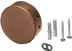 Scharnberger Hasenbein Deckenverteilerdose mit Baldachin in Braun aus Kunststoff, B/T/H: 70,5 x 24 mm - Bild 1