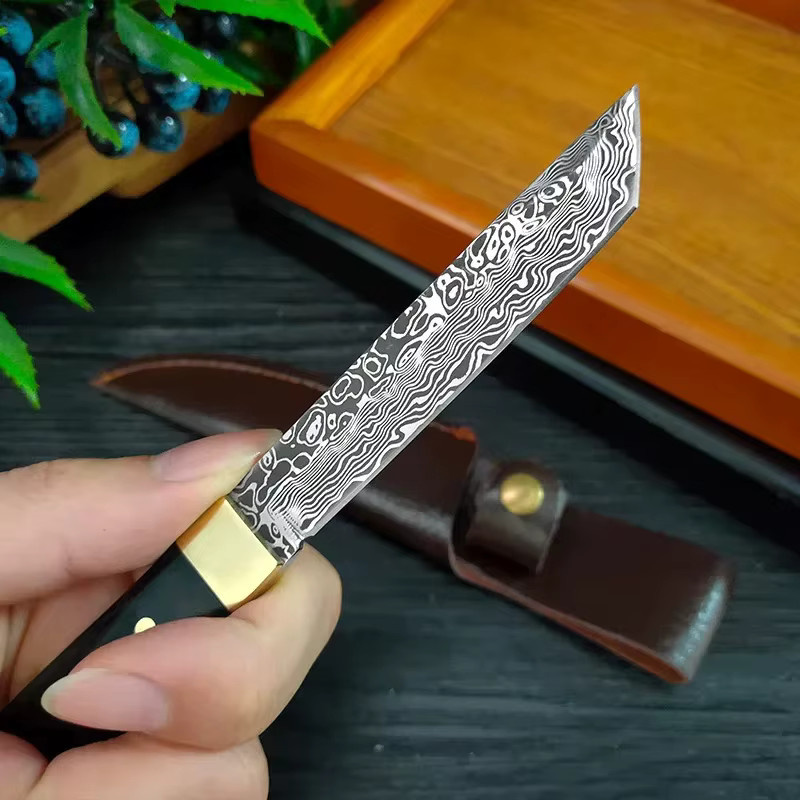 GuanQi Edelstahl Hackmesser und Fleischmesser mit Messerabdeckung in Silber - Bild 2