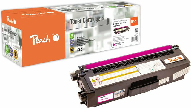 Peach B421 M Toner für Brother TN-421M, wiederaufbereitet, Multicolor Laser Tonerpatrone für Brother DCP-L8410CDN, HLL-8260CDW, HLL-8360CDW und MFCL-8690CDW - Bild 1
