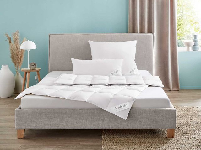 OBB Premium Daunen-Kassettenbettdecke Elegance Winter, weiß, B/B: 200 x 220 cm - Bild 1