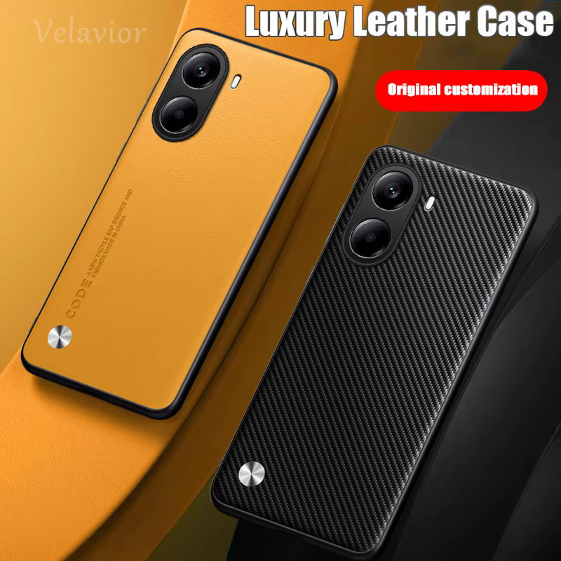 Xiaomi Poco X6 X7 Pro X5 Pro Schutzhülle aus luxuriösem PU-Leder in Beige - Bild 3