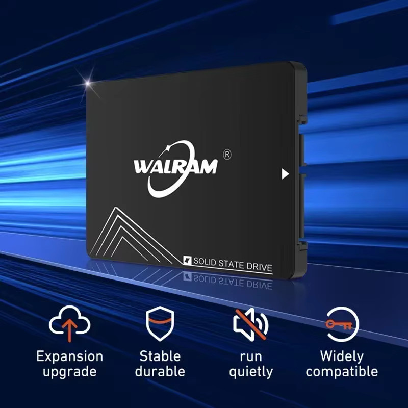 WALRAM SATA3 2.5 Zoll SSD Interne Festplatte für Laptop und Desktop-PC in Schwarz - Bild 2
