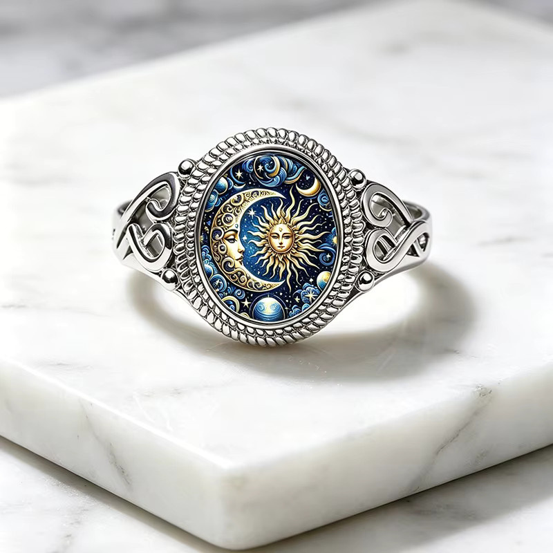 konminry Ringe, Vintage, Silber, Herren - Bild 4