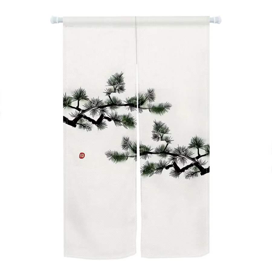 VIKAMA Türvorhang Landschaft mit orientalischem Design, Farbe: Weiß, B/H: 90 x 65 cm - Bild 2