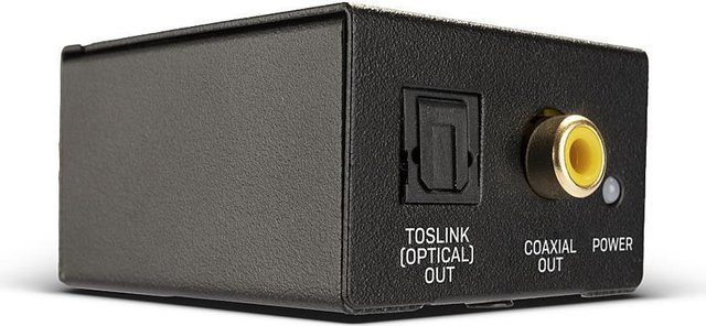 Lindy Analog-Digital-Audiowandler Schwarz mit USB-C und optischem Anschluss - Bild 1