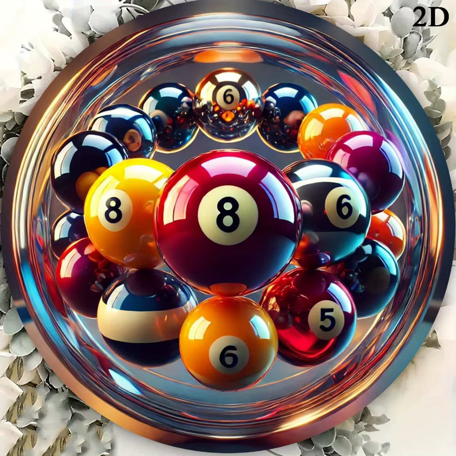 HELLOYOUNG 2D Flat Bowling Metallschild, rund, mehrfarbig, Durchmesser: 20 cm - Bild 2