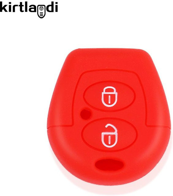 Silikon Schlüsselhülle für Volkswagen VW und Seat Modelle in Rot - Bild 1