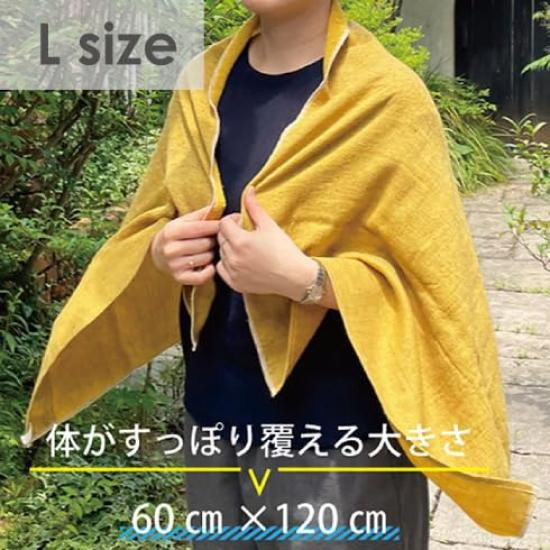 MOKU Tenugui Handtuch mit Katzenmotiv in Orange - Bild 2