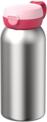 Mepal Campus Edelstahl Trinkflasche mit Klappdeckel, Pink, 600 ml - Bild 1