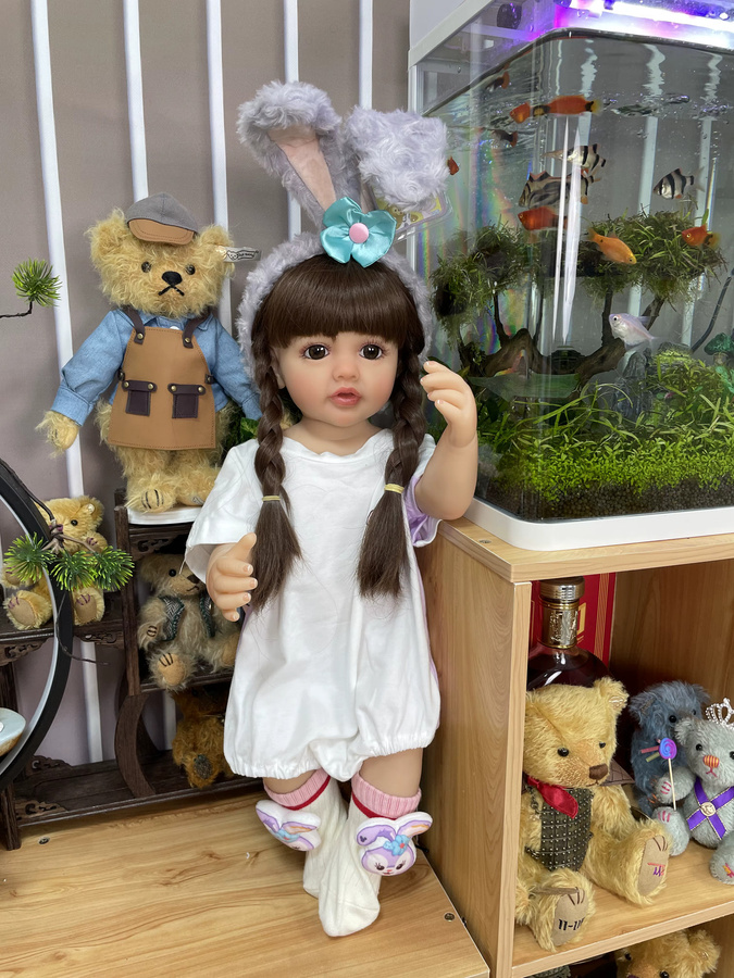 NPK Prinzessin Betty, Babypuppe, Silikon, 55cm - Bild 3